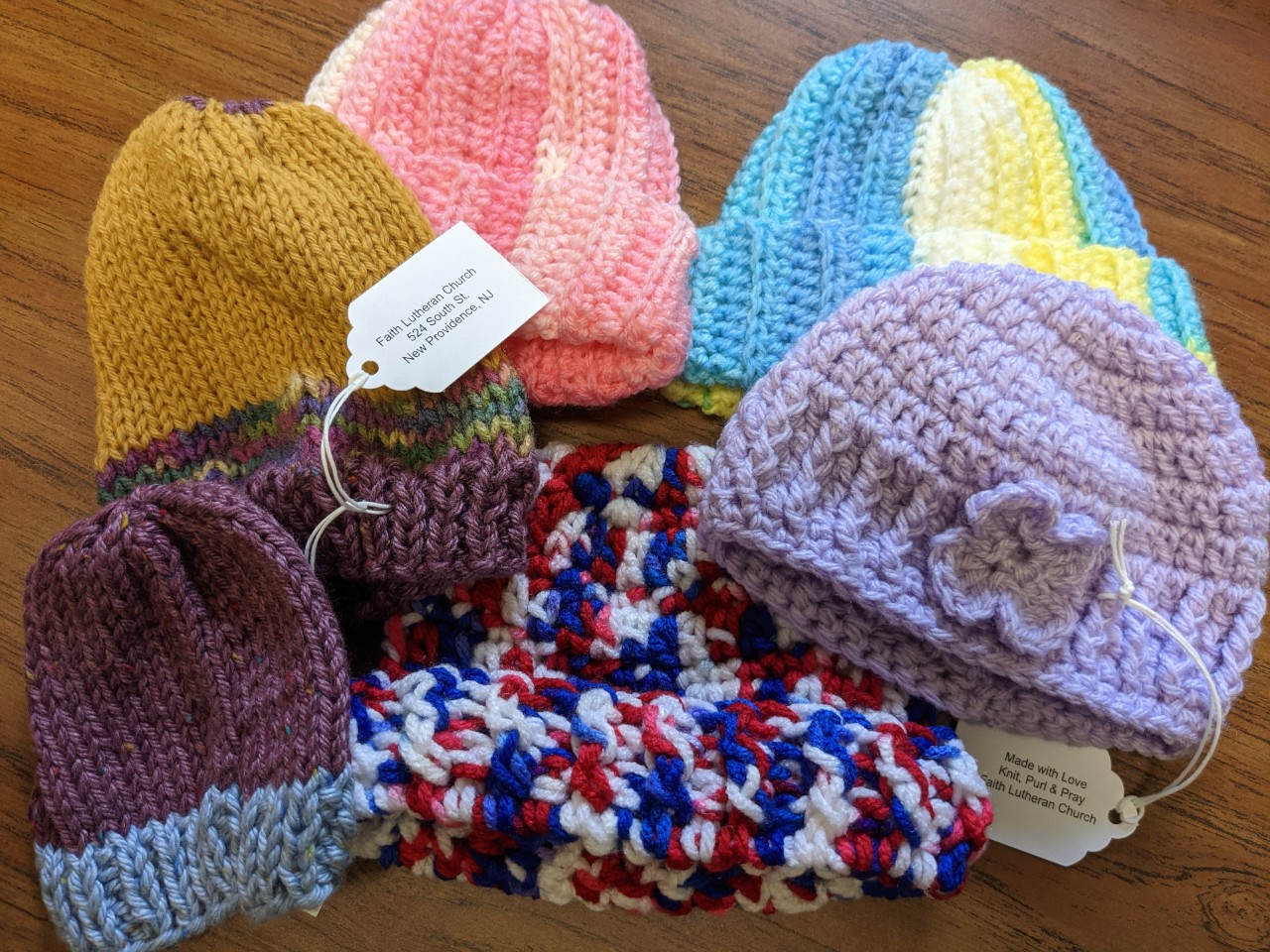 Knit Purl Pray Baby Hats