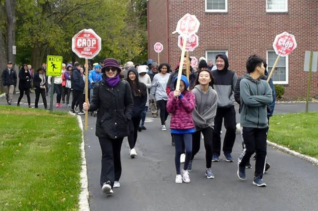 Crop Walk 2018 Front of the line with Courtney